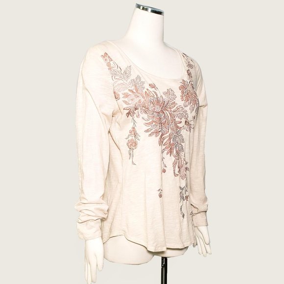 Lucky Brand Embroidered Top NWOT - Picture 5 of 10